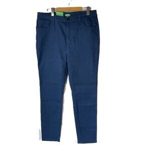 UCB High-Rise Slim Pants: Bold Blue, Elegant, & Flattering Fall Style size 10